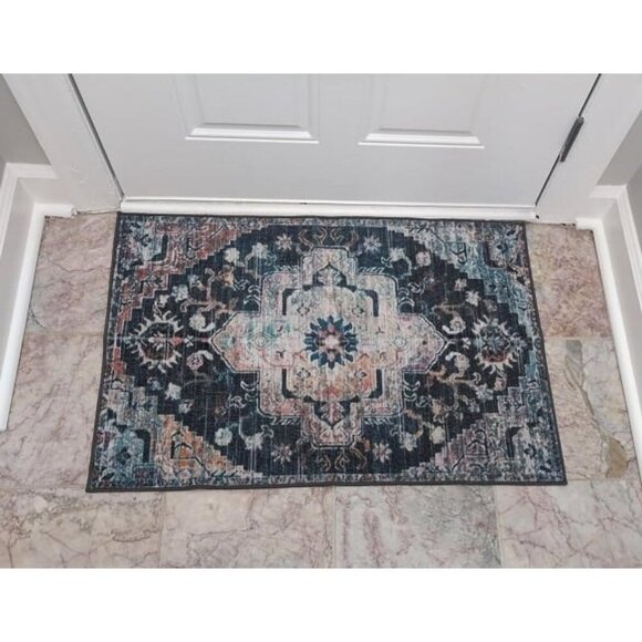 New Washable Indoor Doormat, Non Slip Retro Floor Mat 24" x 36" Area Rug - Picture 1 of 2